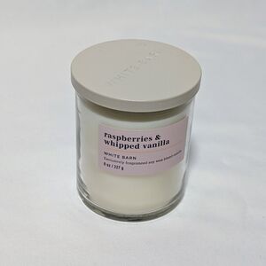 White Barn Raspberries & Whipped Vanilla Candle - Cream